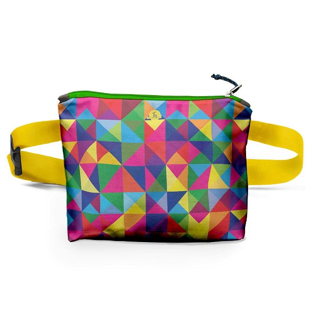 Borseta Handmade Fanny Pack, Abstract Rubix Cube, Multicolor, 22x19 cm