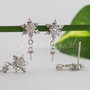 Baza cercei, argint 925 si cubic zirconia (1)