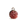Pandantiv agat druzy rosu 20x14mm  PD.0006.02