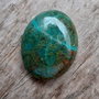 Cabochon crisocola, 32x25 mm
