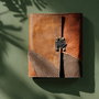 Jurnal "Vintage" cu rezerva de foi, din piele naturala reciclata