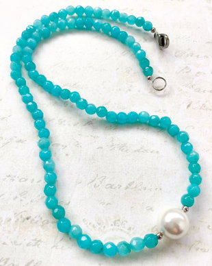 Colier CHOKER Jad turcoaz