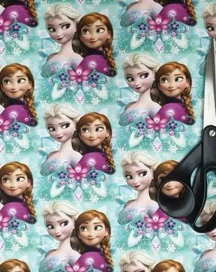 !imediat!Jerse subtire - de la 35x180cm - bumbac cu elastan, Ana si Elsa, Frozen