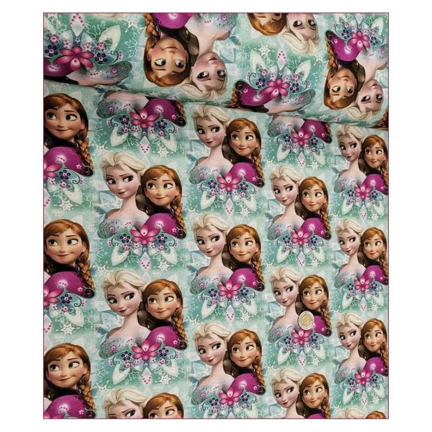 !imediat!Jerse subtire - de la 35x180cm - bumbac cu elastan, Ana si Elsa, Frozen