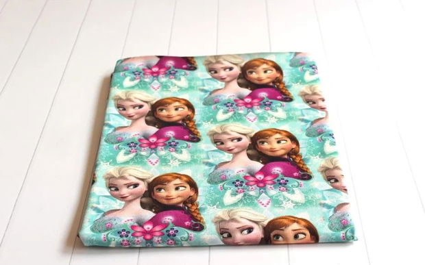 !imediat!Jerse subtire - de la 35x180cm - bumbac cu elastan, Ana si Elsa, Frozen