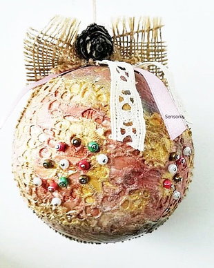 glob dantelat pastelat rose