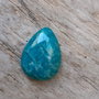 Cabochon amazonit rusesc, 25x18 mm