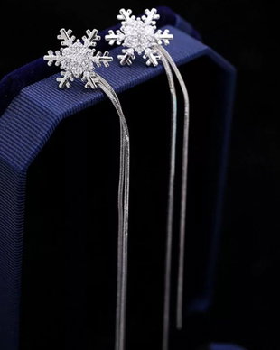 Cercei argint si cristale