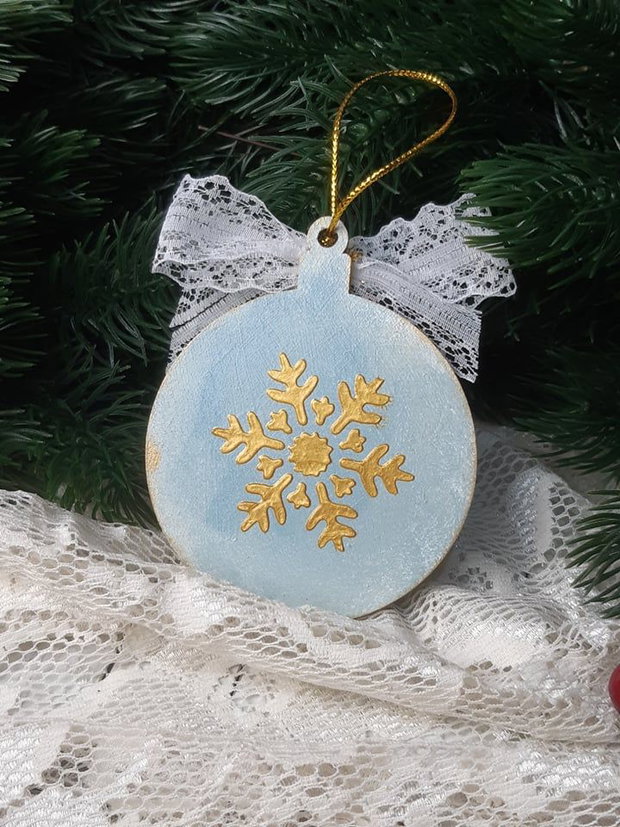 Glob/ decoratiune/ ornament pentru bradul de Craciun, cu balerina