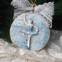 Glob/ decoratiune/ ornament pentru bradul de Craciun, cu balerina