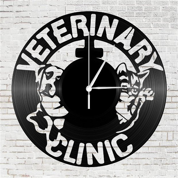 ceas de perete "clinica veterinara"