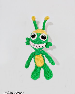 REZERVAT - Groovy the martian - jucarie crosetata