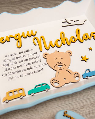 Set mot personalizat ursuleti 3d