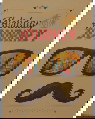 Decoratiune metalica de pus pe perete cu Holiday Journey