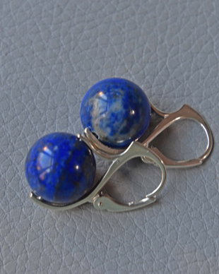 Cercei Argint 925 si lapis lazuli