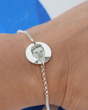 Bratara lantisor /Argint 925 / Personalizata / Portret