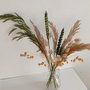 Aranjament Floral tip Buchet de Plante și Flori uscate decorative Natur și Verde, Stil Scandinav, Shabby-chic,Rustic -40 cm