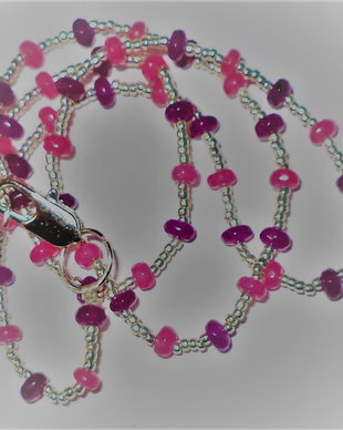 Set handmade colier si cercei din agate si margele myuki