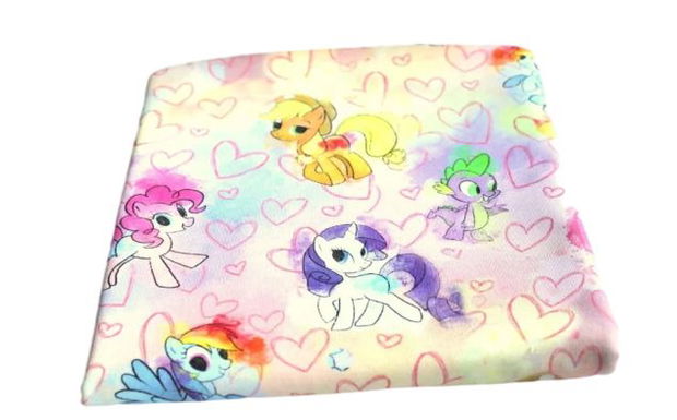 !imediat!Jerse buclat (french terry) - de la 24x180cm - elastic, My Little Pony