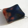 Agata usor gravata romb aprox 34x36x7 mm
