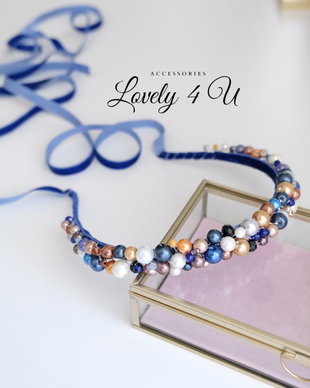 SELENA BLUE - DIADEMA CU PERLE