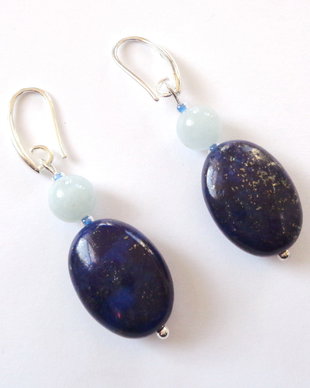 Cercei lapis lazuli
