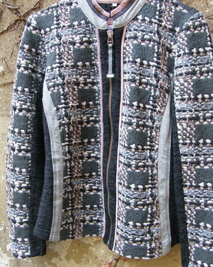 Cardigan cu fermoar Just vvhite
