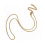 Lant inox placat aur 18k, cu inchizatoare (41cm+7cm)  IN.0088