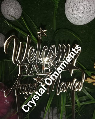 Topper tort welcome baby