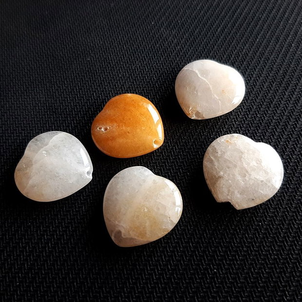 (5 buc) Jad honey, inima 20mm clasa C GSLAK 321