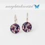 Cercei Swarovski  Regal Chaton pentru fetite /Argint 925