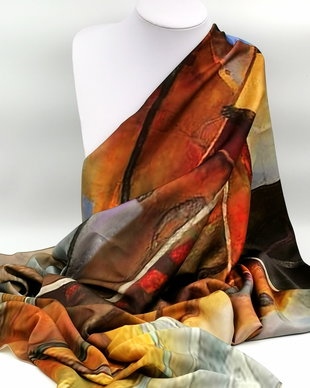 Esarfa cu IMPRIMEU ABSTRACT