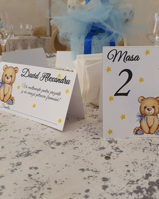 Plicuri dar / Numere de masa Ursuleti