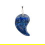Pandantiv lapis lazuli natural, forma unicat, cu agatatoare din argint 925