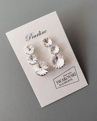 Cercei cristale Trio Rivoli Swarovski