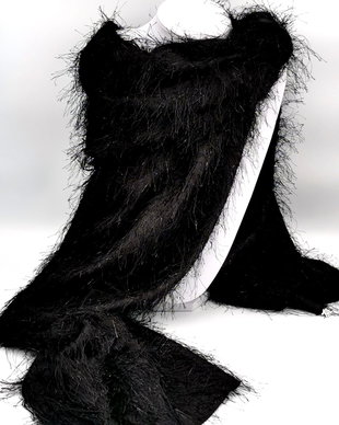 Esarfa/Sal NEGRU la 12 FIX! - Colectia LUXURY ACCESSORIES