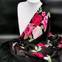 Esarfa/Sal negru CARMEN cu franjuri din matase - Colectia LUXURY ACCESSORIES
