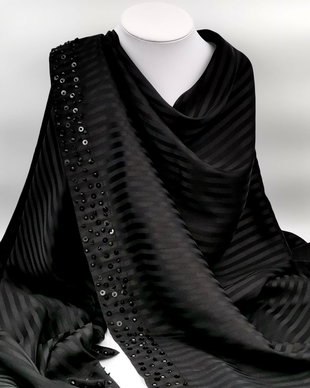 Esarfa/Sal negru REGINA NOPTII - Colectia LUXURY ACCESSORIES