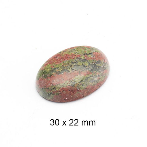 Cabochon Unakite, 30 x 22  mm, A820