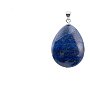 Pandantiv picatura din lapis lazuli natural si agatatoare din argint 925