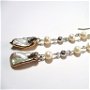 Rezervat C. - Cercei lungi argint si perle keshi aurite