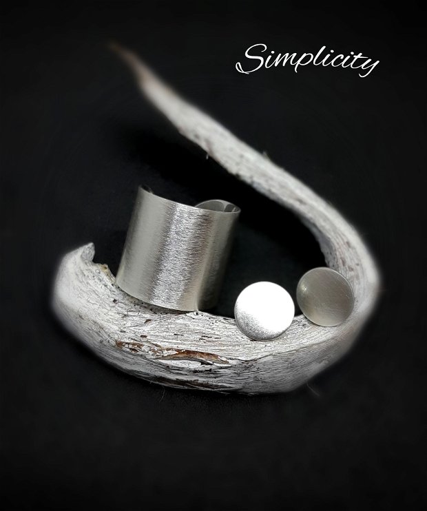 Set inel și cercei din argint 925 SIMPLICITY