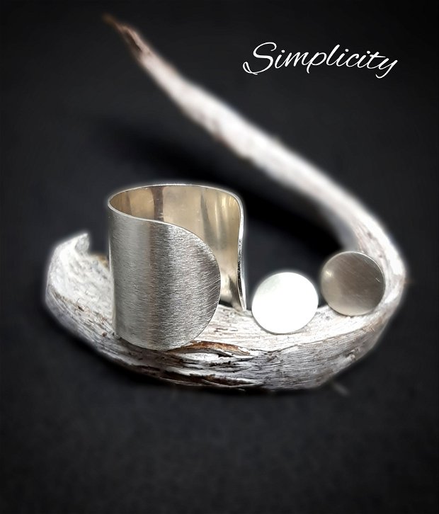 Set inel și cercei din argint 925 SIMPLICITY