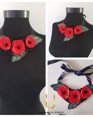 Colier "Wild Poppies"