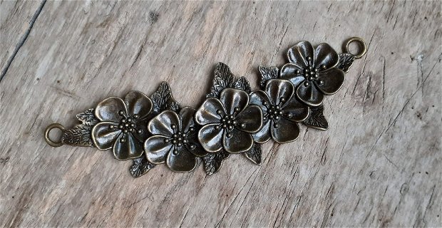 Baza colier flori bronz, 140 mm