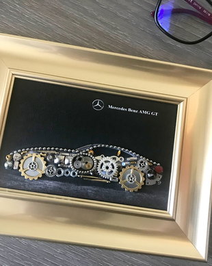 Mercedes Benz Cod M 532-Steampunk Art-Industrial Decor Vintage-Bijuterii steampunk-Cadouri Barbati