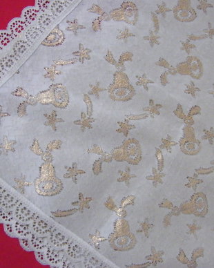 Napron cu lurex dantela