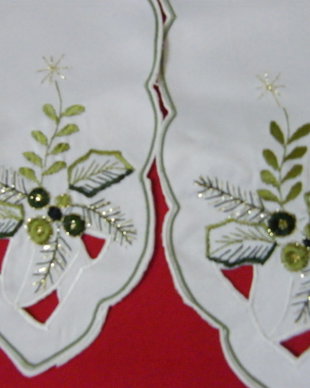Panglica broderie pt coronița Craciun