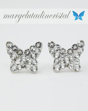 Cercei Swarovski Butterfly / Fluturasi / Argint 925