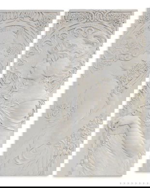 Set doua tablouri din rasini Mucha